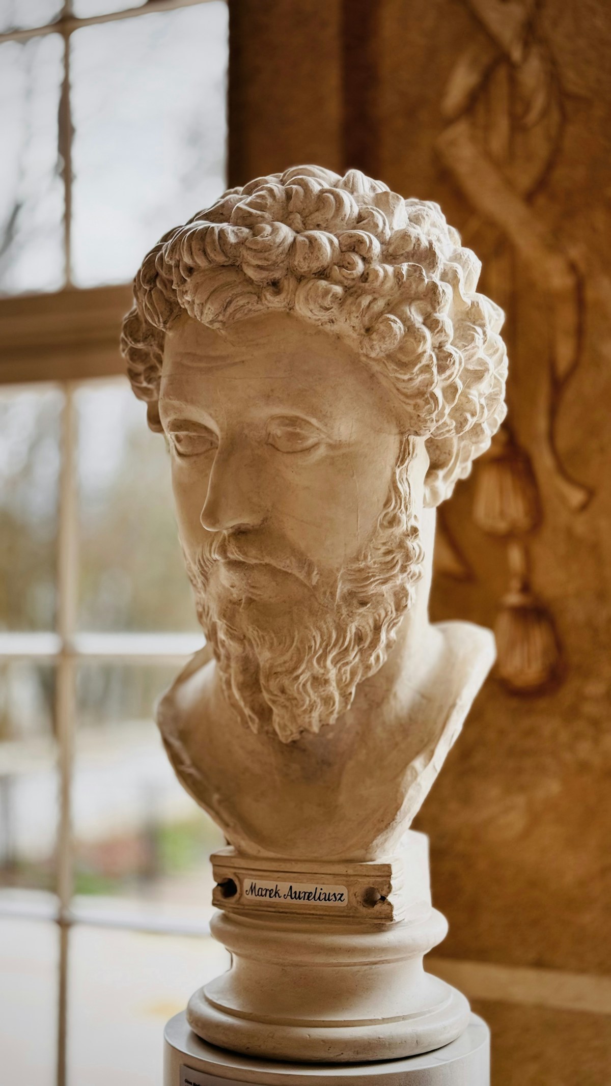 Marble bust of Marcus Aurelius, the Stoic emperor